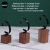 Walnut and Beech Wood Watch and Bracelet Display Stand for Men and Women