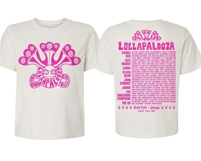 Lolla Guide Lineup Boxy Natural Shirt Fan Gift S-5XL Reprint