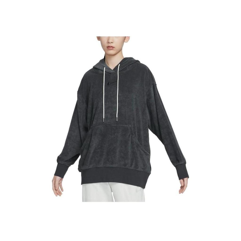 Nike Logo Solid Color Hoodie Women Hoodies Black DV7825-060