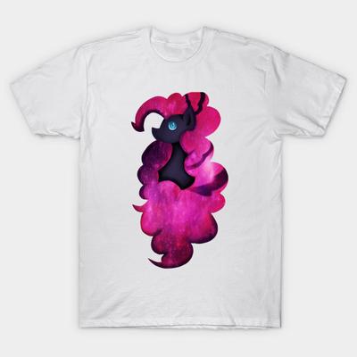 T-Shirt Damen Nightmare Ponies Mane 6 Pinkie Pie Harajuku Print Kawaii T-Shirt Sommer Kurzarm Damen T-Shirt Top Tee