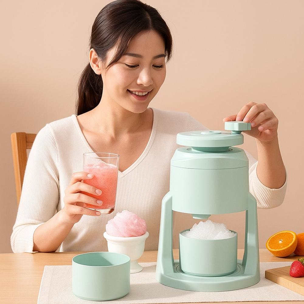 High-capacity Ice Breaking Machine Plastic Drink Making Machine Manual Shaved Ice Machine  Outdoor