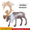 North American Reindeer Toy: Wildlife Model with Antlers - Great Christmas Gift