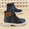 Botas de Senderismo de Caña Alta para Hombre Grande y Alto Zhenyuezu - Zapatos Ligeros Transpirables con Agarre Todoterreno, Suela de PVC Duradera para Exteriores, Urbanos, Fiestas