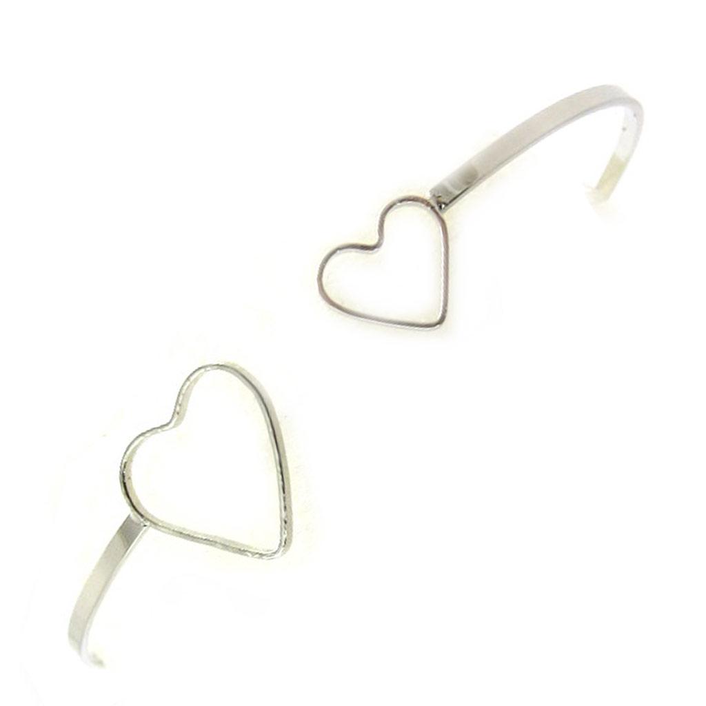 Les Trésors De Lily [M8206] - Silver 'Love' Designer Bracelet