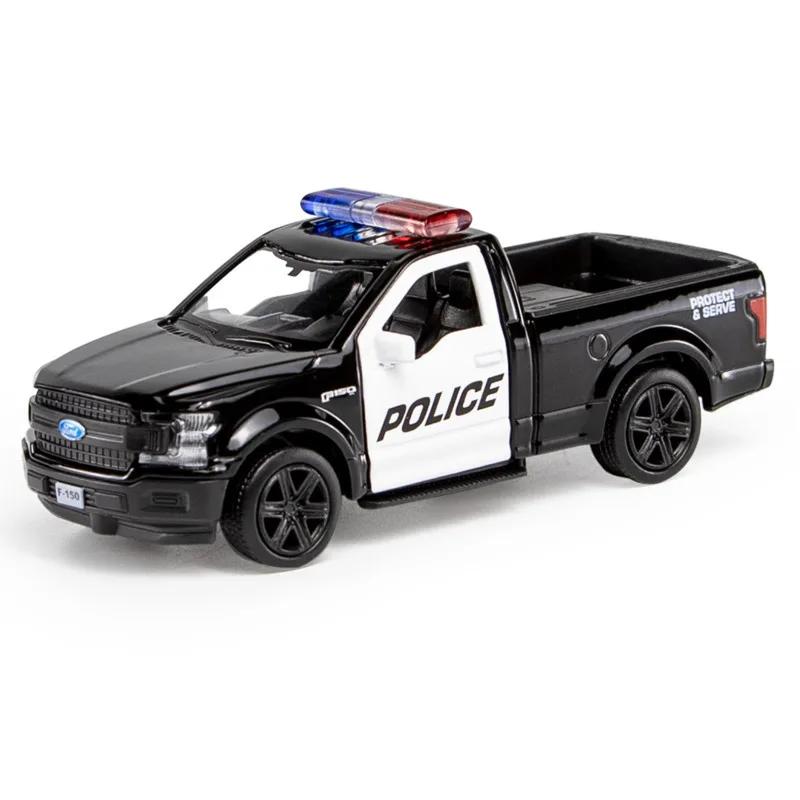 

1:36 Ford Mustang Police Car Model Toy Alloy Diecasts Dodge Vehicles Model Simulation Car with Pull Back Collection Kids Gifts