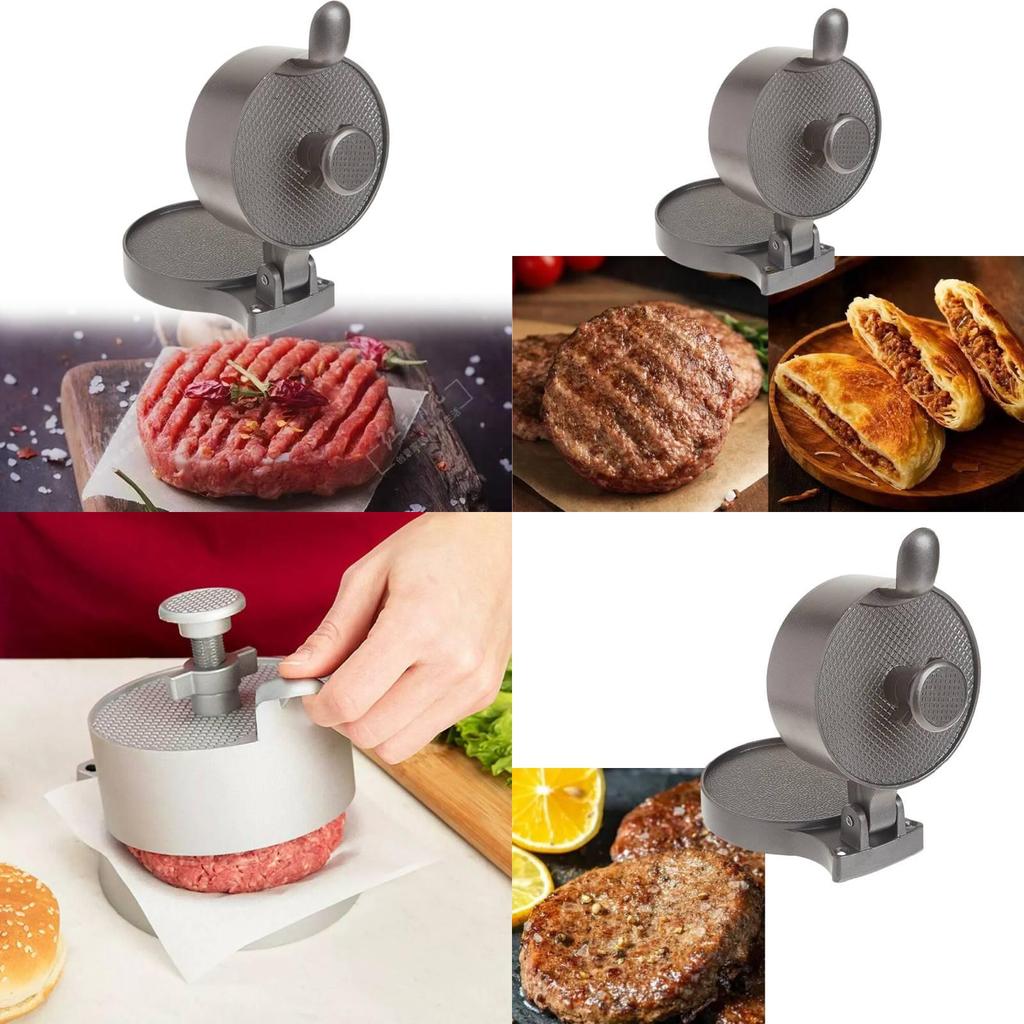 Універсальний ручний прес для бургерів Малий алюмінієвий сплав Регульований інструмент для формування м'яса Для вишуканих котлет