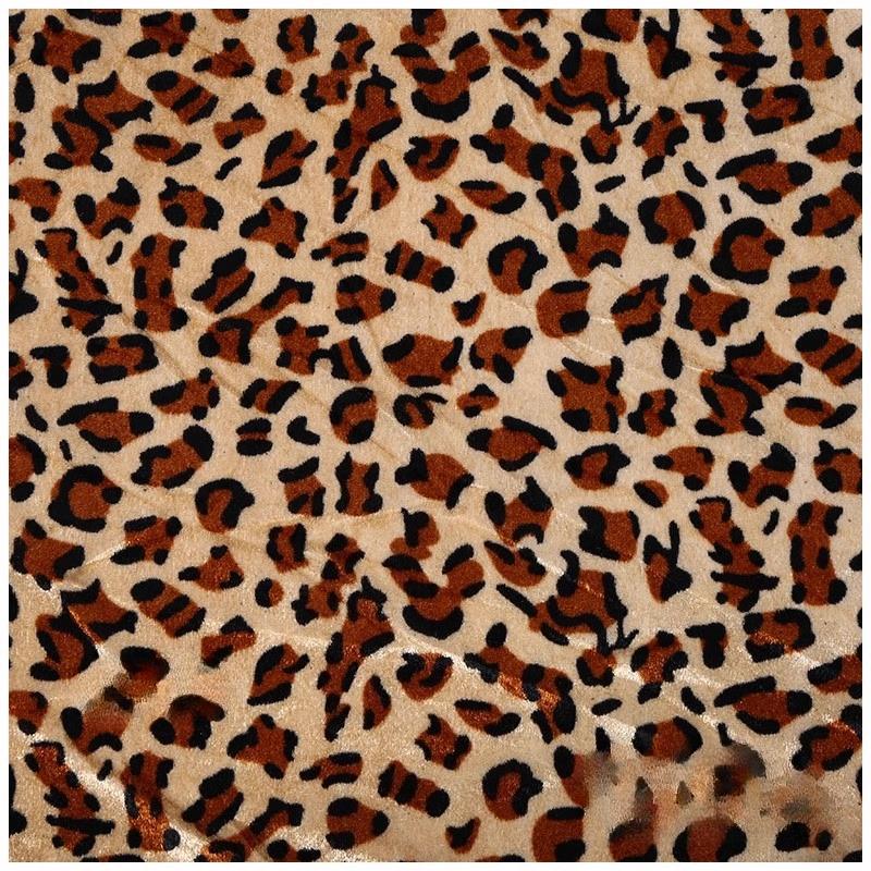 100x150cm Gold Velvet Animal Print Fabric Tiger Leopard Zebra Print Sofa Toy Fabric Performance Clothing Fabric