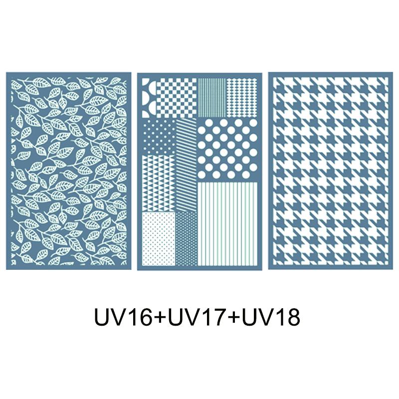 1-3Pcs Silk Screen Stencils for Polymer Clay Reusable Silk Screen Print Kit Mesh Stencil DIY Earring Jewelry Making Pottery Tool