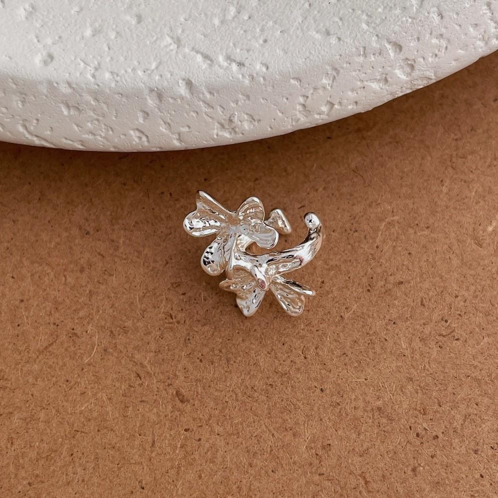 Exclusivo Ear Cuff de Camada Dupla Brilhante com Diamantes de Alto Padrão: Design Versátil e Indolor