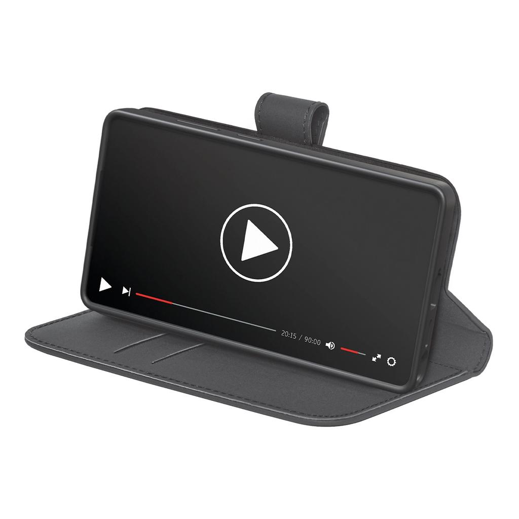 Etui Z Ekoskóry Puro Booklet Case Z Klapką I Portfelem Do Samsung Galaxy S25 Ultra - Czarne