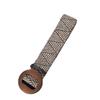 Bohemian Round Wood Buckle Elastic Woven Waist Belt for Women - Summer Dress Accessory