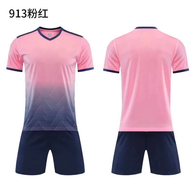 Football Jersey Sports Suit Printed Table Tennis Jersey Men'S Adult Game Training Jersey Children'S Short-Sleeved Jersey Set