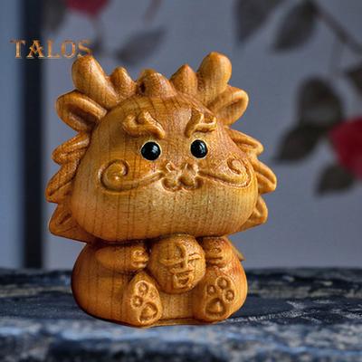 Tierfigur mit Sternzeichen, handgefertigt aus Holz, chinesische Sternzeichen, multifunktionale Mini-Tischdekoration mit Sternzeichen, Geschenk für Sternzeichen-Liebhaber