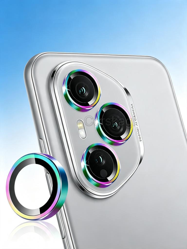 3Pcs Honor 400 Pro Metal Ring + Tempered Glass Camera Protector Lens Honor 400Pro Protection Film