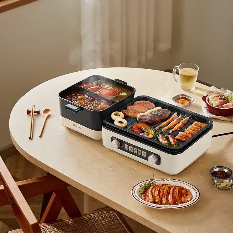 Bear Multi-functional Electric Grill and Hot Pot CN plug (adapter included)