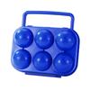 2/6/12Grids Egg Case Portable Egg Container Box Folding Egg Storage Box Refrigerator Eggs Case with Handle for Outdoor and Home