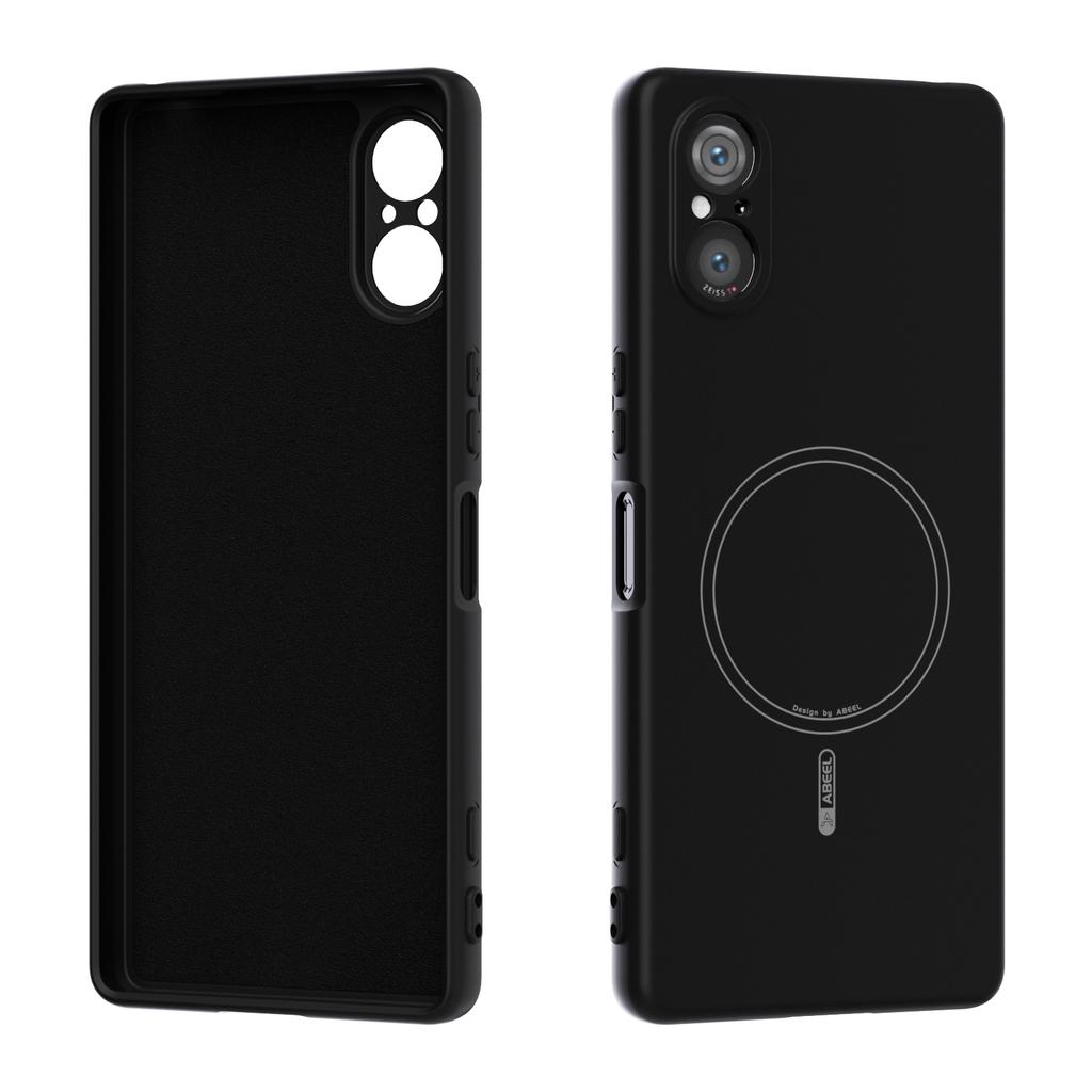 ABEEL For Sony Xperia 5 V Magnetic Case Skin Touch Liquid Silicone Phone Back Cover