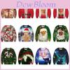 Festlicher Herren-Weihnachts-3D-Grafikdruck-Pullover-Hoodie-Sweatshirt mit weichem Material
