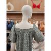 Barbara Women S Green Leaf Rayon Homewear dreSS Agw4621l