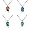 Punk Halloween Skull Necklace Zinc Zinc Alloy Hip Hop Neck Chains Simple Luminous Pendant Necklace  Halloween