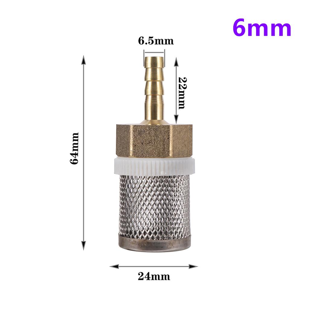 1/2" Thread Stainless Steel Mesh Hose Micro-filter Kit 4mm-20mm Garden Irrigation Car Wash Aquarium Fish Tank Water Filters 5Pcs