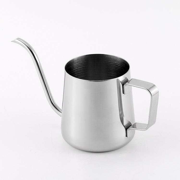 350ml Nerezová konvice s husím krkem pro přípravu kávy metodou pour-over s jemnou hubičkou