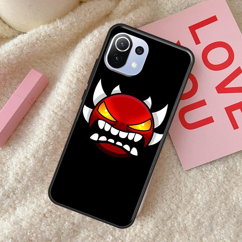 Geometrie Dash Für POCO F3 F1 M3 M4 X3 Pro GT X4 Pro Telefon Fall Für Xiaomi Mi 11 Lite 12 11T Pro Abdeckung