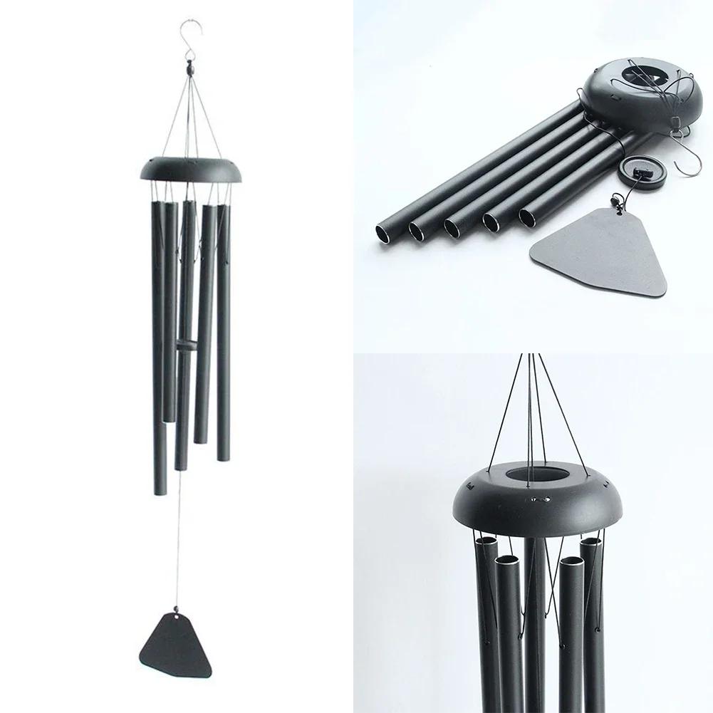 36 Zoll Aluminium-Windspiele Röhren Außen Groß Dunkel getönte Windspiele Verstellbar Für Draußen Haus Hochzeit Party Ornament Geschenke