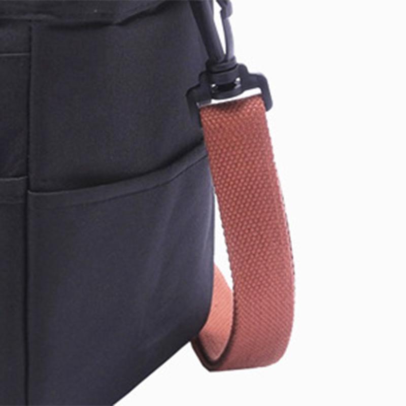 Lunch Bag Handheld Oxford Cloth Thermal Insulated Container Picnic Heat Preservation Food Bag Black
