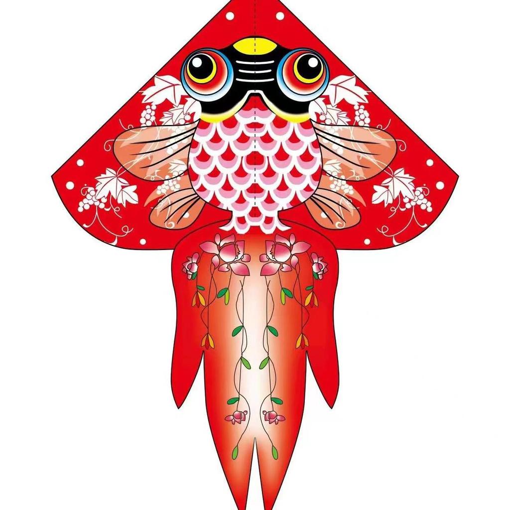Goldfish Kite - National Style, Multi-Size, Easy-Fly for Adults & Kids