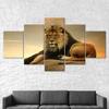 Lion The King Of Beasts Jungle Wild Forest Empire 5 Piece Five Panel Wall Canvas Print Modern Art Poster Home Decor Gift For Him For Her