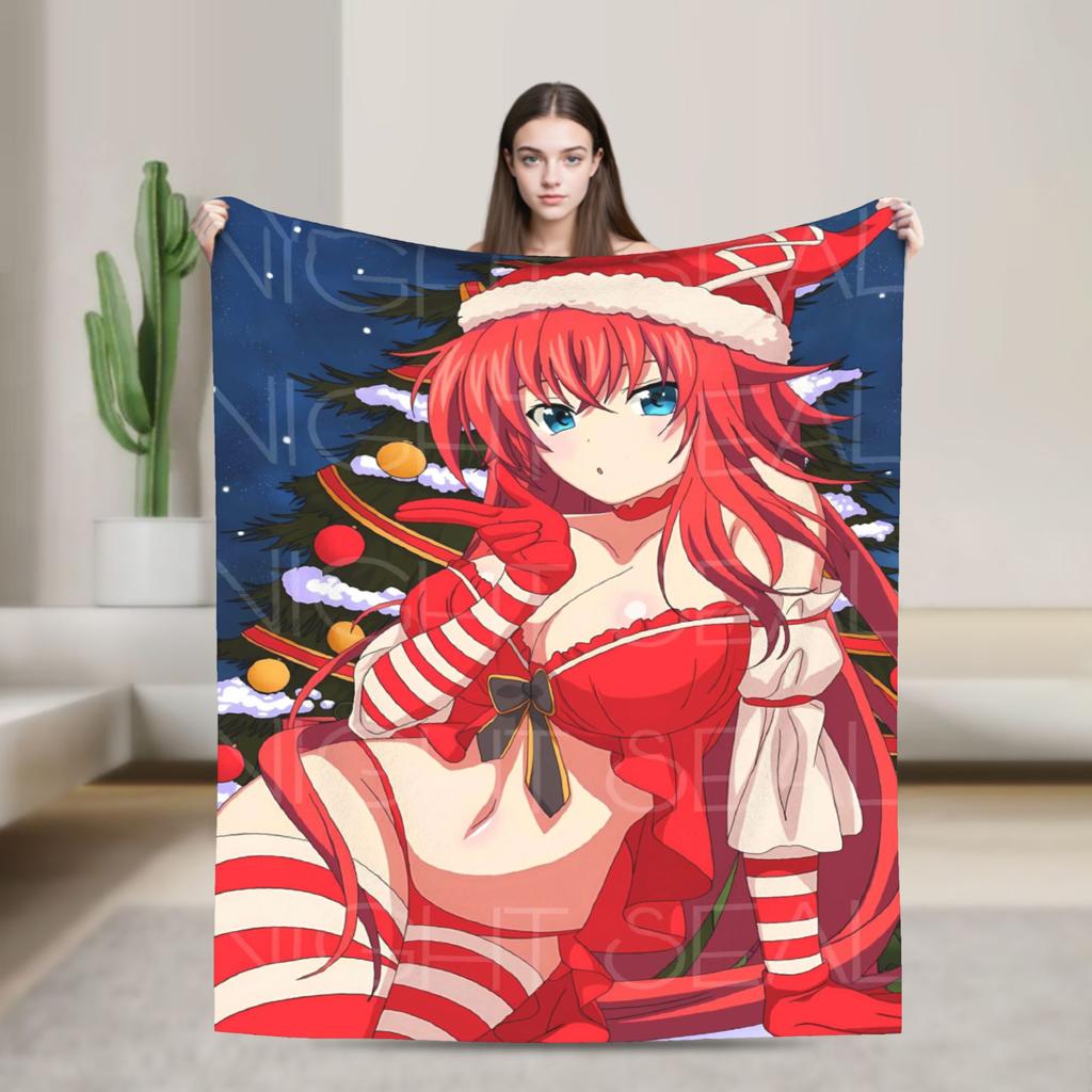 Warme weiche Decke Reise High School DxD Bettwäsche Überwürfe Flanell Tagesdecke für Sofa Sessel Lustige Schlafsofa Abdeckung