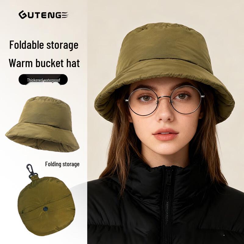 Gu Teng Women's Winter Waterproof Foldable Fisherman Hat