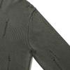 Le Dept [Zhivanov X Le Dept] Garment Damage Round Pullover [Khaki - Zhivanov Pick]