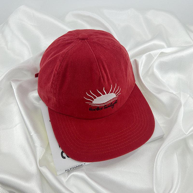 Fashion Hat Korean Niche Soft Top Flat-brimmed Hat Korean Version of Street Baseball Cap for Women with Small Face and Big Head Circumference Hip-hop