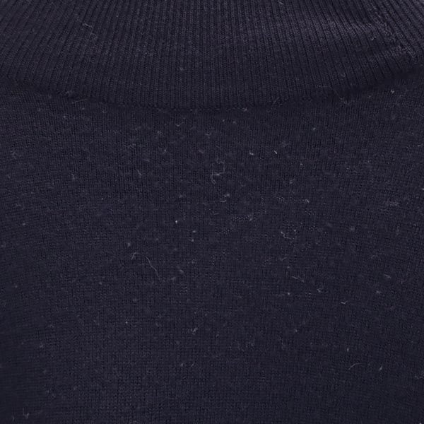 Burberrys British wool Long sleeve sweater 38 Navy system knit Women Used