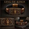 Christian Bracelet King of Kings Jesus Christ Is My Strength Religious Wristband Jesus Saves God Is With Me Inspirational Jewelry Gift