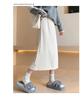H253 Retro European Cotton Velvet A-line Skirt with Back Slit - Slimming Mid-Length Versatile Women's Skirt