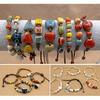 Elegant Ceramic Bead Bracelet Handmade Craft Supplies Stylish Wristband Handwoven Adjustable Unisex Jewelry Accessory