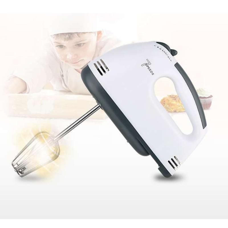 7rychlostní kuchyňský elektrický stojanový mixér pro domácnost, šlehač vajec, hnětač těsta na smetanu a dorty, kuchyňský spotřebič