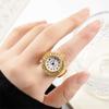 Diamond Ring Watch Stainless Steel Ladies Watch Fashion Finger Watch  Women
