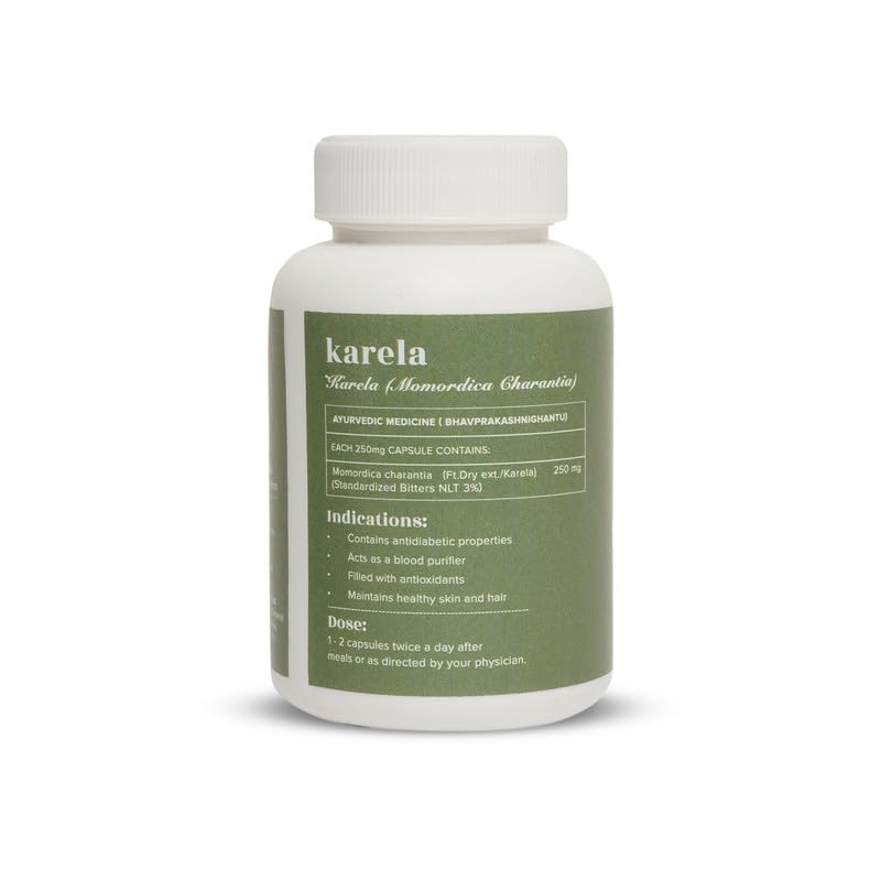 Baidyanath Ayurvedant Karela Capsules 60 Count Natural Support For Blood Sugar Control And Digestive Health Management Pack Of 1