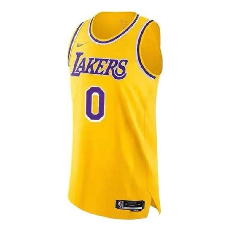 Nike x NBA LA LAKERS Russell Westbrook Jerseys Yellow Men s DB3365-728 S