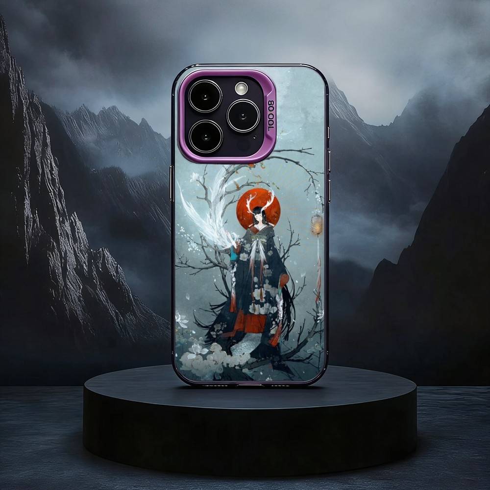 Cool O-Onmyoji Game Black Candy silver phone case Phone Case For iPhone17,16,15,14,13,12,11 Plus,Pro Max