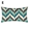 1PC Home Decor Cushion Cover Protector Teal Blue Rectangular Lumbar Pillowcase Pillow Case 30x50cm