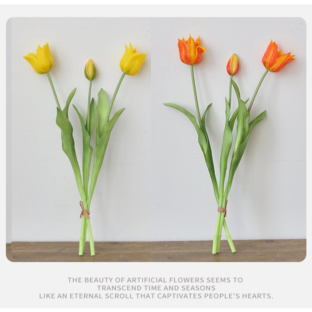 Real Touch Artificial Tulips High Quality Luxury Silicone Fake Flowers for Home Wedding Decoration Bride Bouquet Elegant Decor