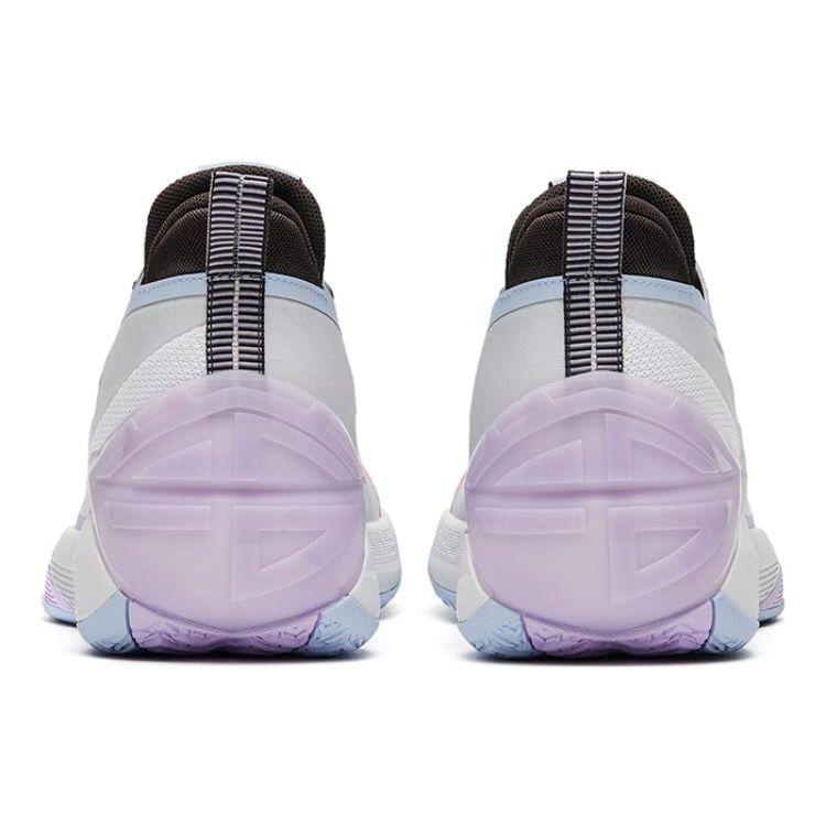 Anta Attack 5 Ütéscsillapítás Csúszásmentes Kopásálló Alacsony Szárú Férfi Kosárlabda Cipő Férfi sportcipő Lila Szürke 112331603-4