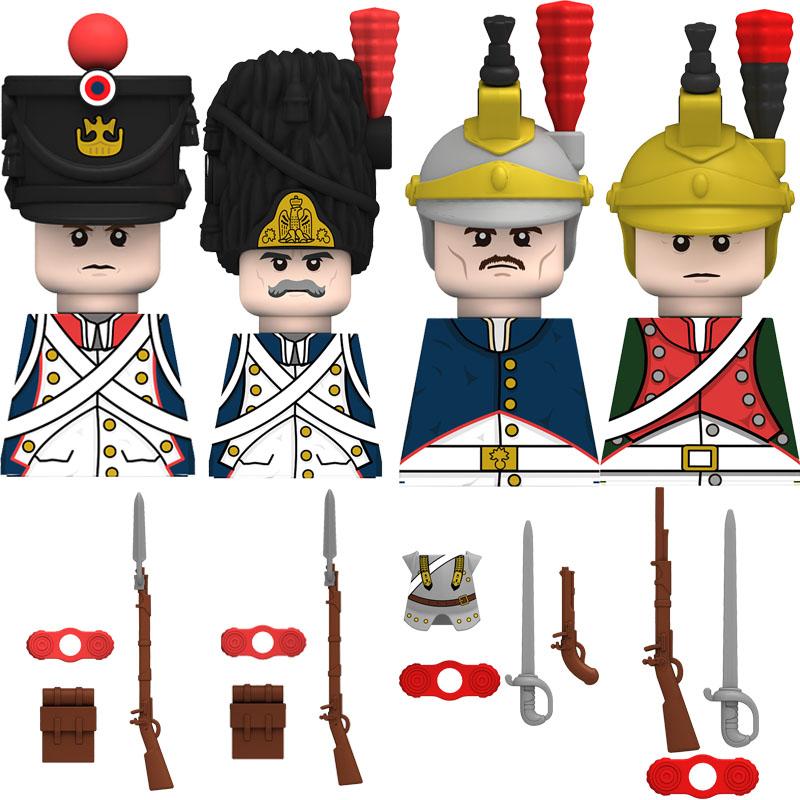 

N001052 Новые средневековые наполеоновские войны солдаты всех стран фигурка герцог маршал меч детские мини строительные блоки игрушка подарок