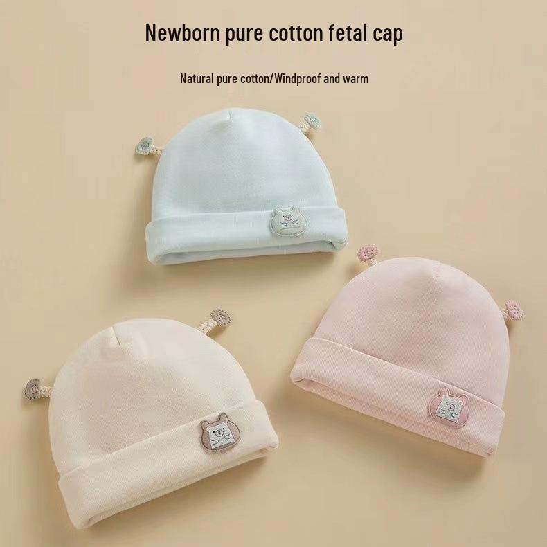 Newborn Cotton Hat: Soft, Thick & Cozy for 0-3 Months