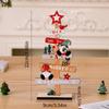 Wooden English Letter Christmas Tree Desktop Ornament